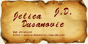 Jelica Dušanović vizit kartica